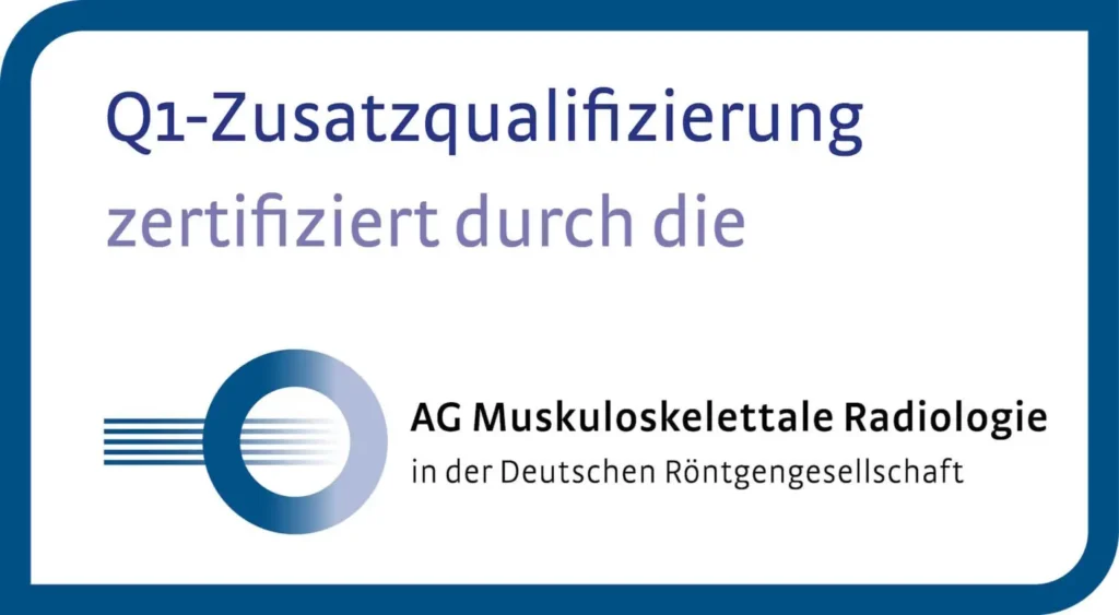 Q1-Zertifikat Sportradiologie